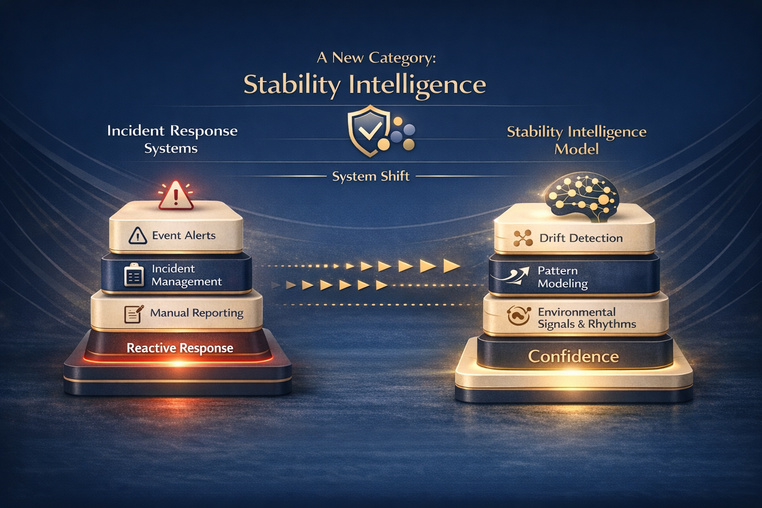 System shift from incident response systems to the stability intelligence model